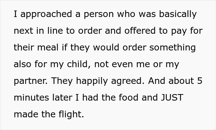 “I Cut Hundreds Of People In Line For Food At The Airport - AITA?”