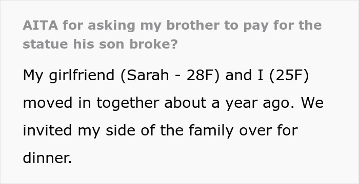 Dad Is Furious His Sister Is Asking Him For $4k In Damages After Nephew Wreaks Havoc Dad Is Furious His Sister Is Asking Him For $4k In Damages After Nephew Wreaks Havoc