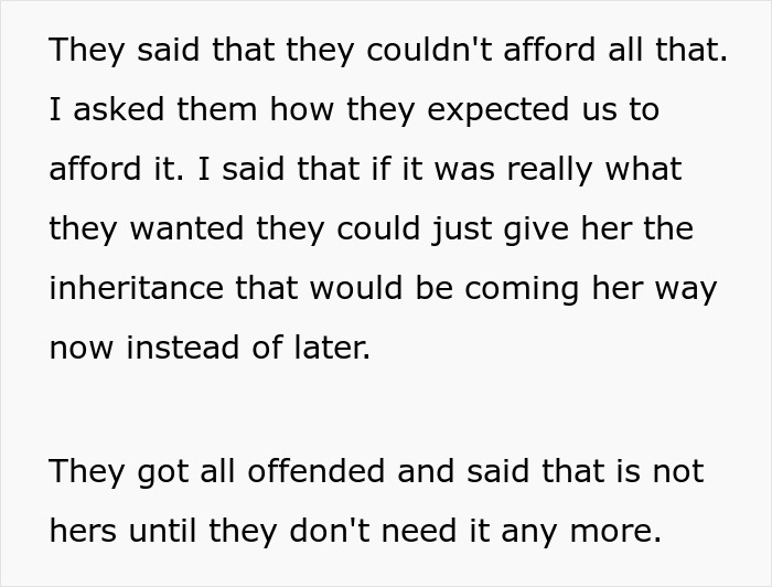 Parents Get Asked For Inheritance As They Won’t Put Up With Couple’s Decision To Put Off Having Kids Parents Get Asked For Inheritance As They Won’t Put Up With Couple’s Decision To Put Off Having Kids