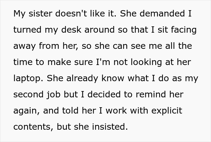 “I Work With Explicit Content”: Woman Demands To See Sister’s Screen, Regrets It “I Work With Explicit Content”: Woman Demands To See Sister’s Screen, Regrets It