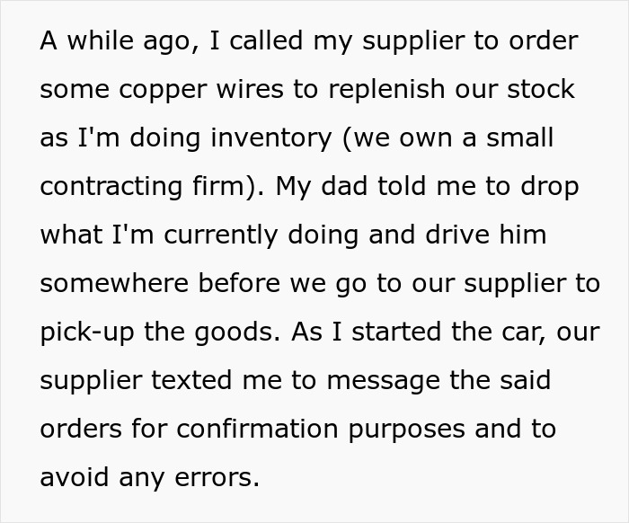 Dad Refuses To Wait 30 Seconds For Son To Confirm An Order, Has To Wait For More Than Hour After