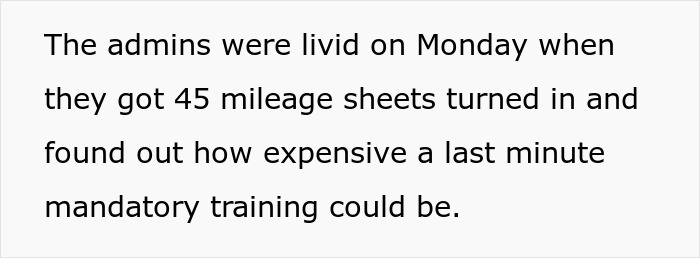 “Last-Minute Mandatory Saturday Training? Fine”: Workers Unite In Malicious Compliance “Last-Minute Mandatory Saturday Training? Fine”: Workers Unite In Malicious Compliance