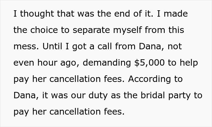 Bride Ruins Her Own Wedding, Then Demands Her Bridal Party Help Cover The Cancellation Fees