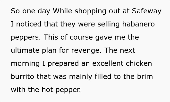 Person Exposes Office Food Thief With A Planted Lunch Burrito: “He Immediately Threw Up” Person Exposes Office Food Thief With A Planted Lunch Burrito: “He Immediately Threw Up”