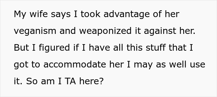 Vegan Woman Pushes Her Husband Out Of The Family Fridge, Is Enraged When He Gets His Own Vegan Woman Pushes Her Husband Out Of The Family Fridge, Is Enraged When He Gets His Own