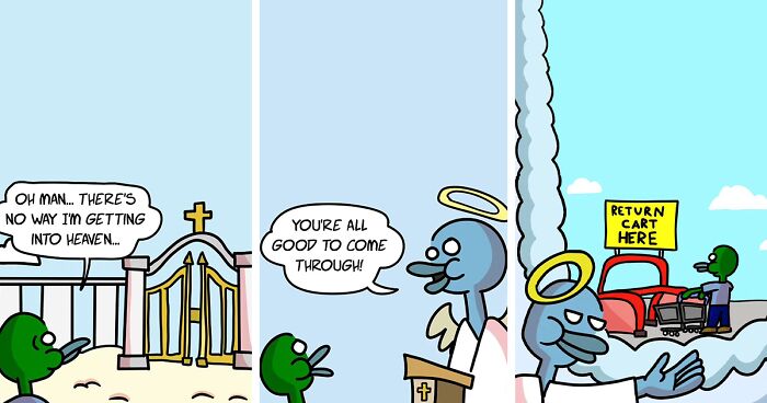 This Artist Created 30 New Comics Featuring Some Awkward Situations And Twisted Endings