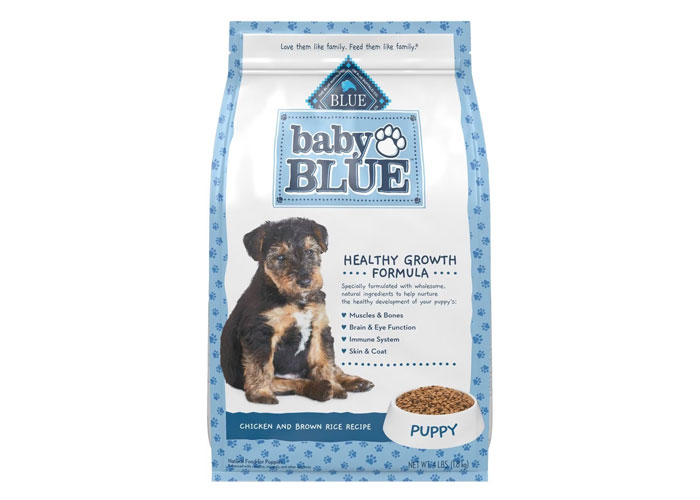 Blue Buffalo Baby Blue Healthy Growth Formula Natural Puppy Dry Dog Food in a package
