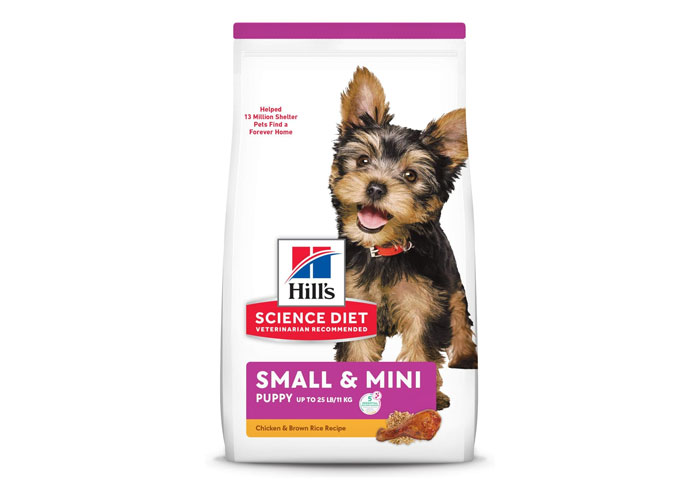 Hill's Science Diet Puppy Small Paws Dry Dog Food in a package