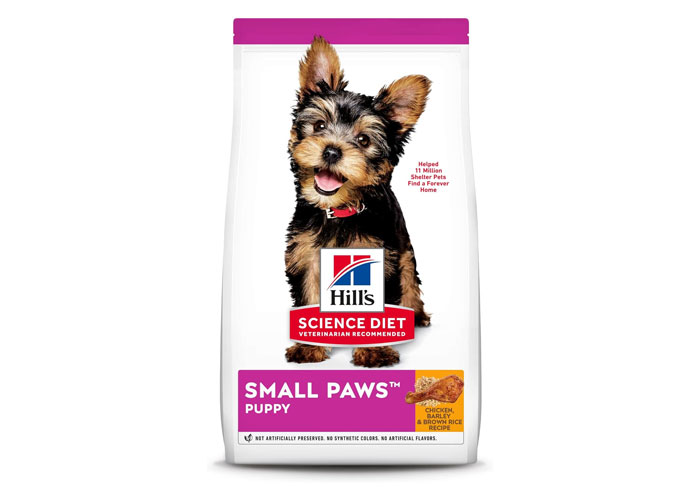 Hill's Science Diet Puppy Small Paws Chicken Meal in a package