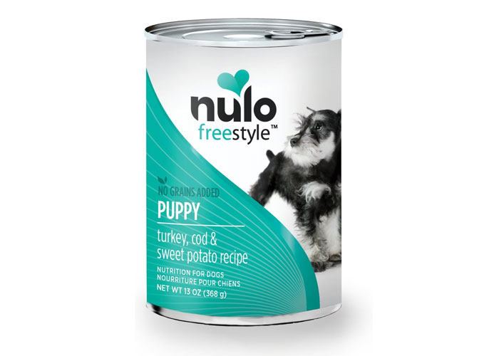 Nulo Freestyle Puppy Turkey, Cod & Sweet Potato food in a can