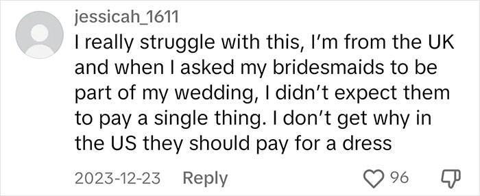 Bride Wants Her Bridesmaids To Pay $250 For Their Dresses But They Refuse, Drama Ensues Bride Wants Her Bridesmaids To Pay $250 For Their Dresses But They Refuse, Drama Ensues