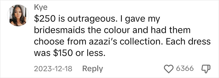 Bride Wants Her Bridesmaids To Pay $250 For Their Dresses But They Refuse, Drama Ensues Bride Wants Her Bridesmaids To Pay $250 For Their Dresses But They Refuse, Drama Ensues