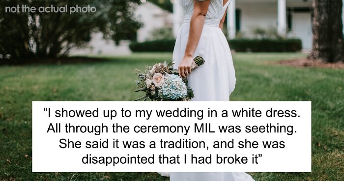 Bride Conflicted After Family Glare Daggers At Her: “AITA For Wearing White To My Wedding?