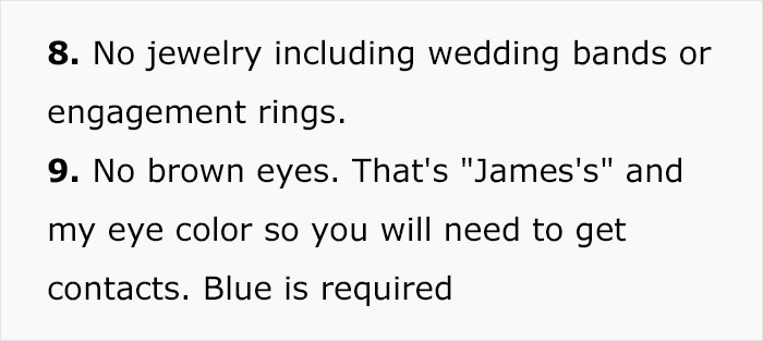Bride’s Out-Of-Touch List Of Requirements For Her Wedding Makes People Start Cancelling Bride’s Out-Of-Touch List Of Requirements For Her Wedding Makes People Start Cancelling