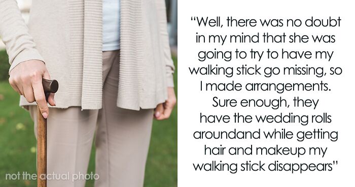 Bridezilla Hides Veteran’s Cane That Doesn’t Fit Her Wedding Aesthetic, Regrets It Immediately