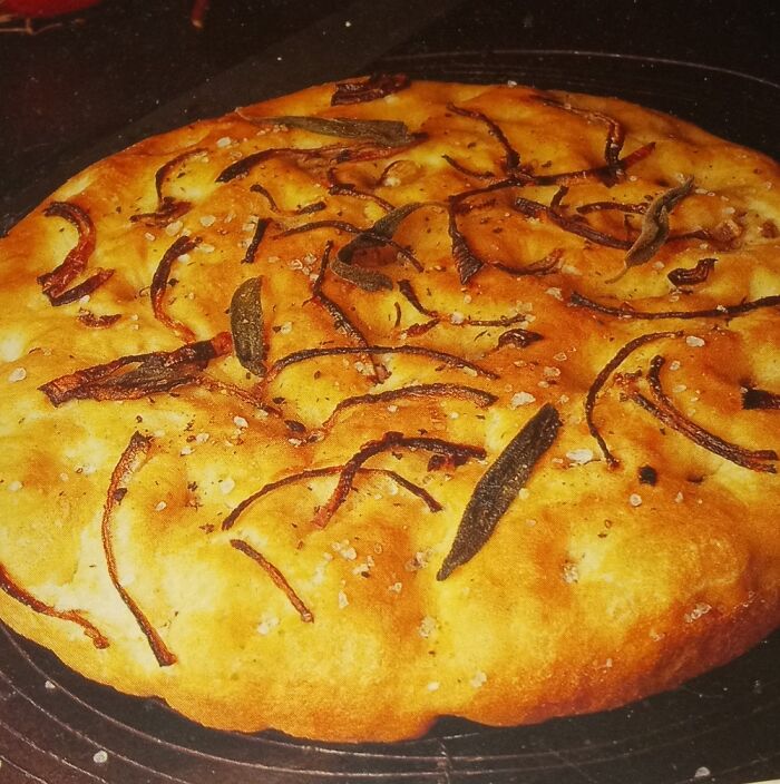My Fococcia That I Made For My Friend's Christmas Gift. Can You Smell The Onion And Garlic?