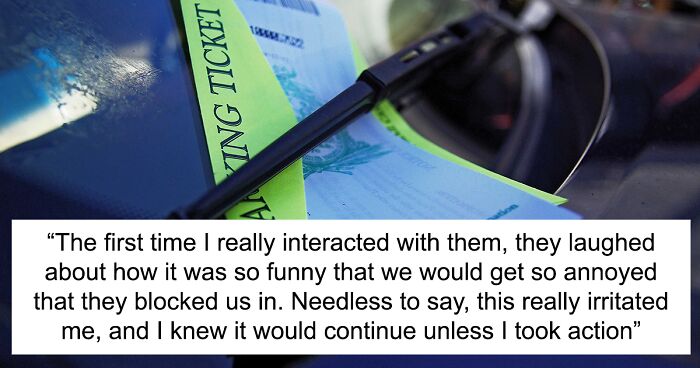 Woman Can’t Stand Neighbors Blocking The Garages, Comes Up With Unique Ways To Make Them Stop
