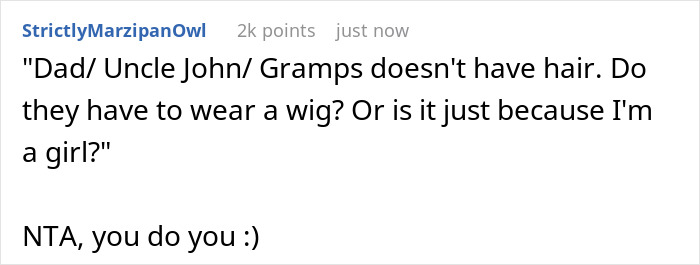Teen Is Shocked At Sister’s Audacity For Asking Her To Wear A Wig At Her Wedding Teen Is Shocked At Sister’s Audacity For Asking Her To Wear A Wig At Her Wedding