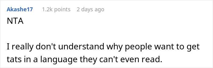 Man Gets Called Out For Telling His Friend The True Meaning Of Her “Chinese” Tattoo Man Gets Called Out For Telling His Friend The True Meaning Of Her “Chinese” Tattoo