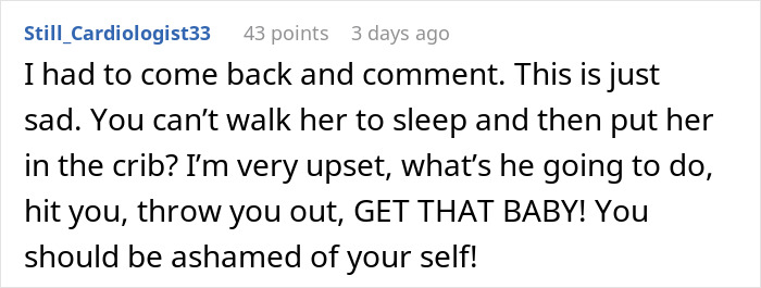 Wife Wonders If She Should Call The Police After Seeing How Her Husband Sleep Trains Their Baby Wife Wonders If She Should Call The Police After Seeing How Her Husband Sleep Trains Their Baby