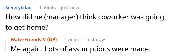 Employee Expected To Give Colleague Regular 40-Mile Rides To Work For Free, Flatly Refuses Employee Expected To Give Colleague Regular 40-Mile Rides To Work For Free, Flatly Refuses