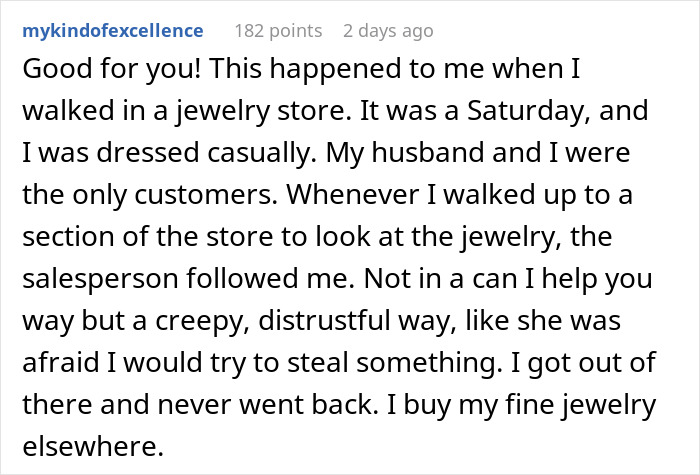 Woman In Casual Clothes Refused Service At Designer Shop, Makes Clerk Regret It Woman In Casual Clothes Refused Service At Designer Shop, Makes Clerk Regret It