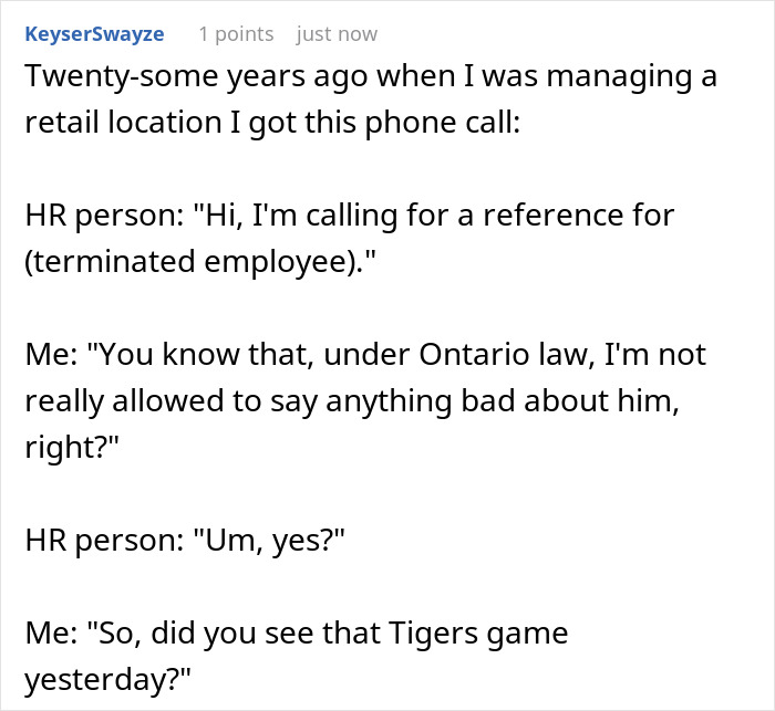 Person Gets Called As A Reference For Ex-Coworker, Spills The Beans On His Actual Qualifications