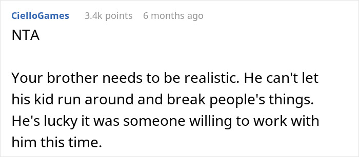 Dad Is Furious His Sister Is Asking Him For $4k In Damages After Nephew Wreaks Havoc Dad Is Furious His Sister Is Asking Him For $4k In Damages After Nephew Wreaks Havoc