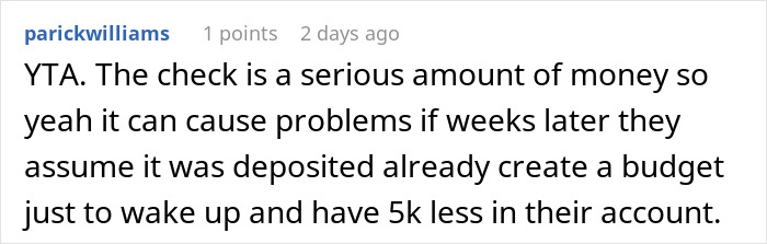 “His Anger Was Out Of Line”: Dad Wants Daughter To Deposit Christmas Check, Loses It As She Doesn’t “His Anger Was Out Of Line”: Dad Wants Daughter To Deposit Christmas Check, Loses It As She Doesn’t