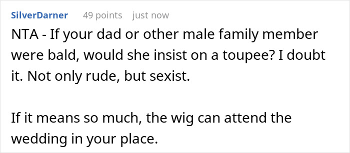 Teen Is Shocked At Sister’s Audacity For Asking Her To Wear A Wig At Her Wedding Teen Is Shocked At Sister’s Audacity For Asking Her To Wear A Wig At Her Wedding