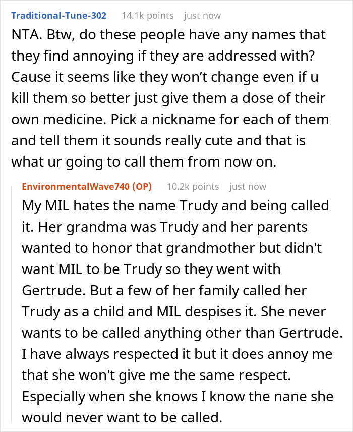 Woman Is Fed Up With Her Husband’s Parents Calling Her A Made-Up Name, Starts To Ignore Them Woman Is Fed Up With Her Husband’s Parents Calling Her A Made-Up Name, Starts To Ignore Them
