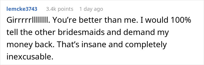 Bridesmaid Finds Out Bride Pocketed $7k From Bridal Party, Exposes Her In A Group Chat Bridesmaid Finds Out Bride Pocketed $7k From Bridal Party, Exposes Her In A Group Chat