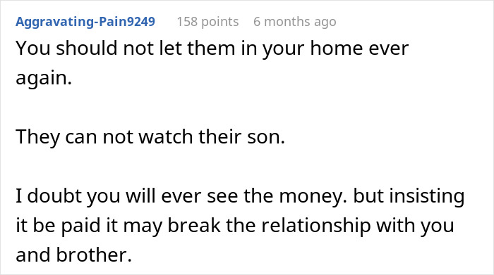 Dad Is Furious His Sister Is Asking Him For $4k In Damages After Nephew Wreaks Havoc Dad Is Furious His Sister Is Asking Him For $4k In Damages After Nephew Wreaks Havoc