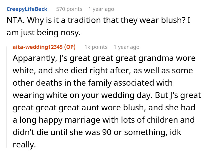 Bride Conflicted After Family Glare Daggers At Her: “AITA For Wearing White To My Wedding?