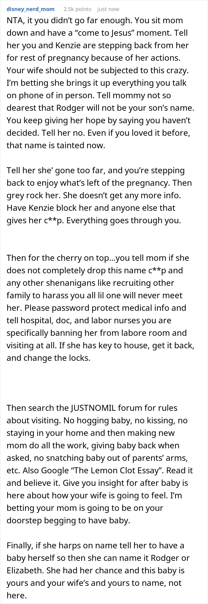 “AITA For Telling My Mom She Has Zero Rights To Name My Wife’s And My Child” “AITA For Telling My Mom She Has Zero Rights To Name My Wife’s And My Child”