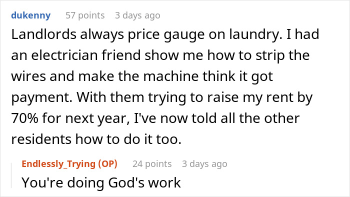 "I Did All That For 7 Months": Tenant Does Laundry For Free To Get Back At Jerk Landlord
