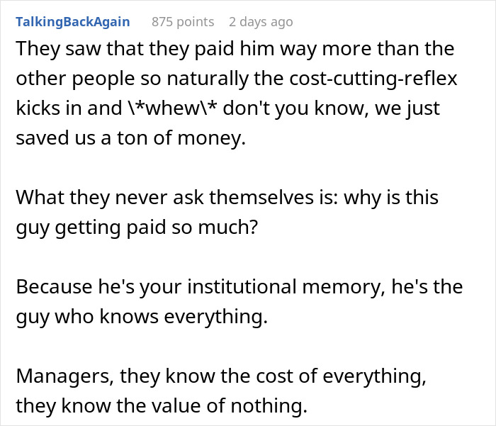 New Boss Fires Employee He Didn’t Like, Turns Out He Brought In Nearly 50% Of Company’s Income New Boss Fires Employee He Didn’t Like, Turns Out He Brought In Nearly 50% Of Company’s Income