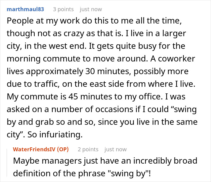 Employee Expected To Give Colleague Regular 40-Mile Rides To Work For Free, Flatly Refuses Employee Expected To Give Colleague Regular 40-Mile Rides To Work For Free, Flatly Refuses