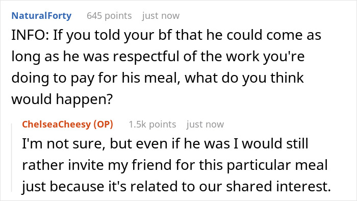 Man Requests A Free Meal, Which His GF Accepted Due To Her Hobby He Continually Made Fun Of Man Requests A Free Meal, Which His GF Accepted Due To Her Hobby He Continually Made Fun Of