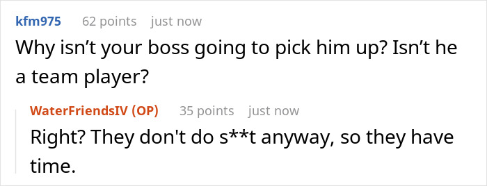 Employee Expected To Give Colleague Regular 40-Mile Rides To Work For Free, Flatly Refuses Employee Expected To Give Colleague Regular 40-Mile Rides To Work For Free, Flatly Refuses