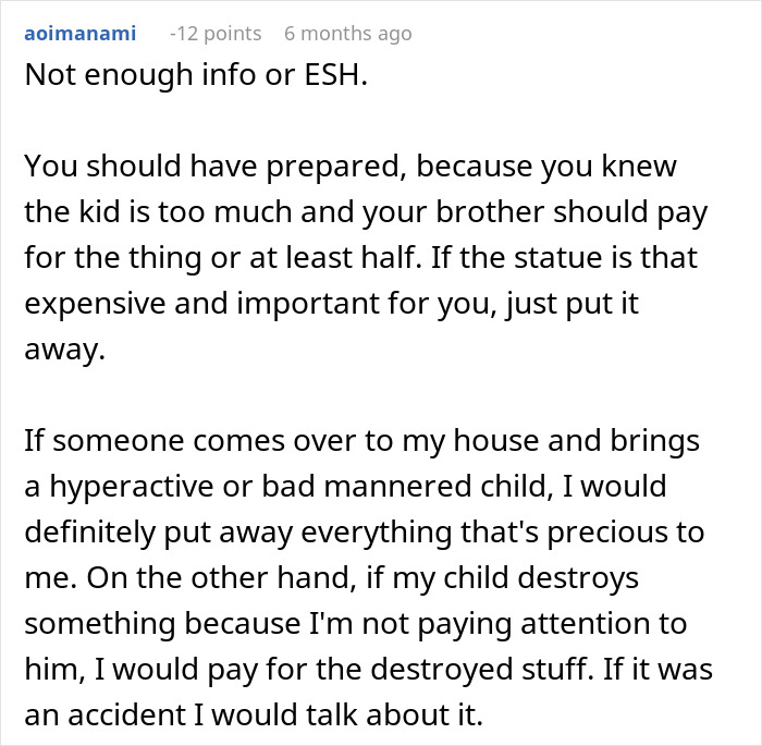Dad Is Furious His Sister Is Asking Him For $4k In Damages After Nephew Wreaks Havoc Dad Is Furious His Sister Is Asking Him For $4k In Damages After Nephew Wreaks Havoc