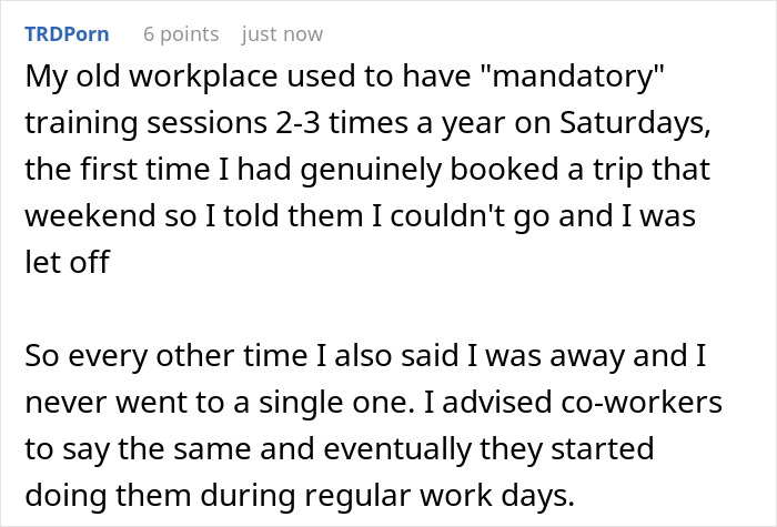 “Last-Minute Mandatory Saturday Training? Fine”: Workers Unite In Malicious Compliance “Last-Minute Mandatory Saturday Training? Fine”: Workers Unite In Malicious Compliance