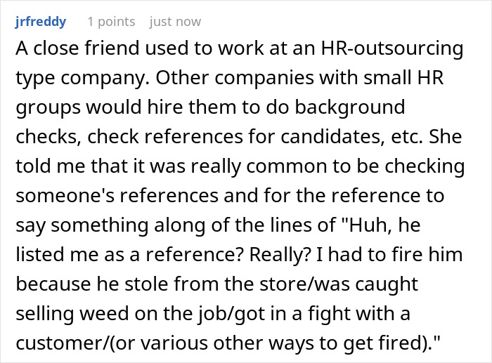 Person Gets Called As A Reference For Ex-Coworker, Spills The Beans On His Actual Qualifications Person Gets Called As A Reference For Ex-Coworker, Spills The Beans On His Actual Qualifications