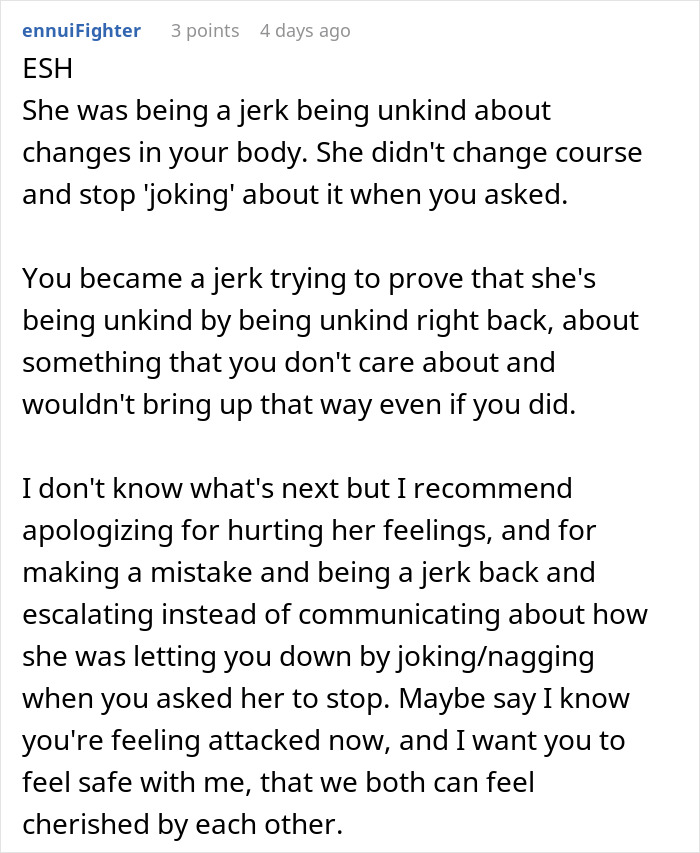 Husband Tells Wife To Stop Body-Shaming Him Or He Will Do The Same To Her, She's Left In Tears Husband Tells Wife To Stop Body-Shaming Him Or He Will Do The Same To Her, She's Left In Tears