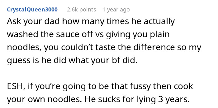 Spaghetti With No Tomato “Essence” Leads Woman To Uncover The Many Lies BF Fed Her
