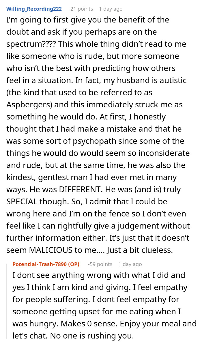 Guy Doesn't Understand Why Date Got Upset He Ate Without Her, The Internet Doesn’t Hold Back Guy Doesn't Understand Why Date Got Upset He Ate Without Her, The Internet Doesn’t Hold Back