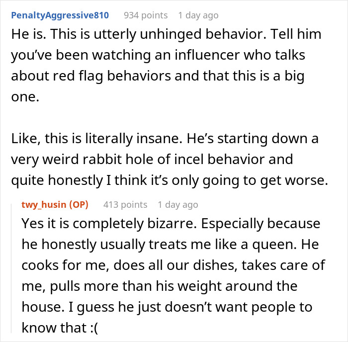 “Stop Being An Incel”: Wife Done With Husband Putting Alpha-Male Influencer’s Needs First “Stop Being An Incel”: Wife Done With Husband Putting Alpha-Male Influencer’s Needs First