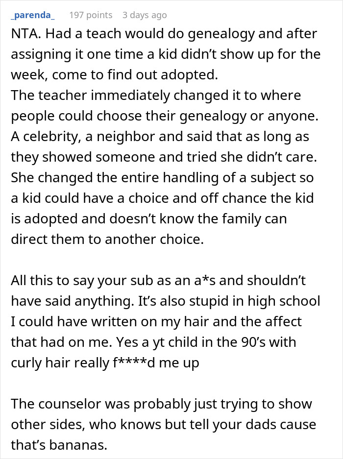 “What Do You Mean I’m Adopted?”: Student Embarrasses Teacher For Making Assumptions “What Do You Mean I’m Adopted?”: Student Embarrasses Teacher For Making Assumptions