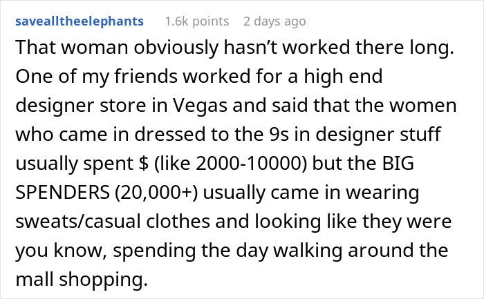 Woman In Casual Clothes Refused Service At Designer Shop, Makes Clerk Regret It