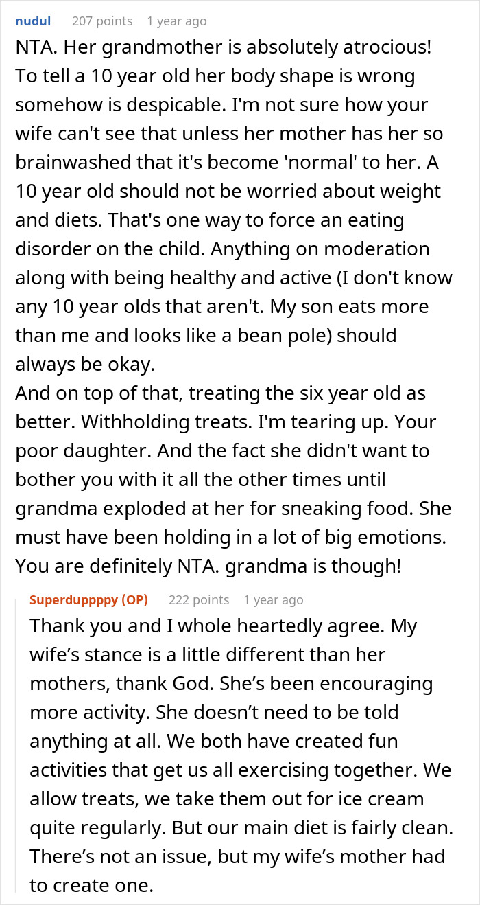 Grandmother Body-Shames 10 Y.O. Girl, Stepdad Takes A Stand For Her And Tells Off MIL